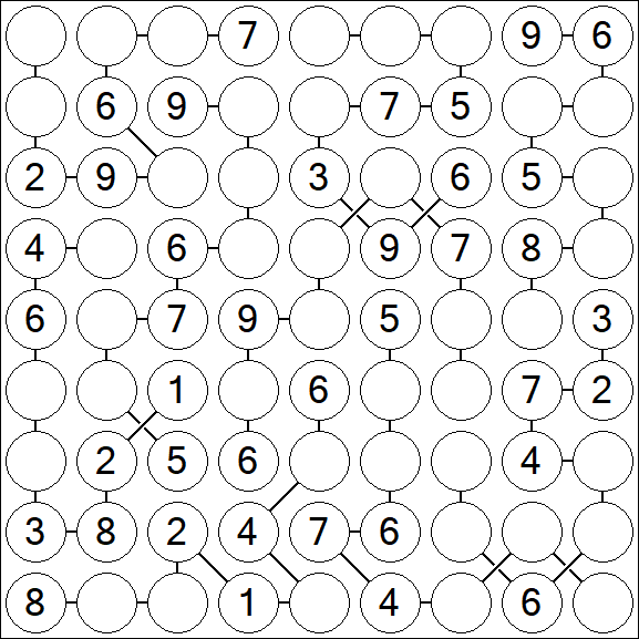 Chain Sudoku - Medium