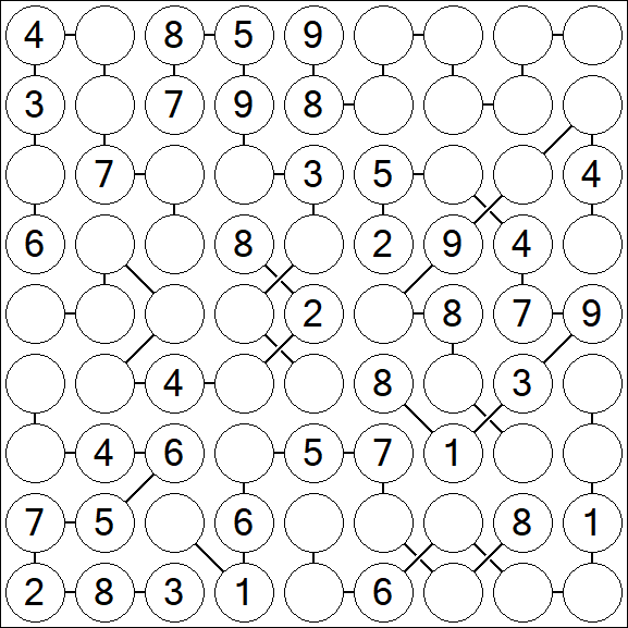 Chain Sudoku - Medium