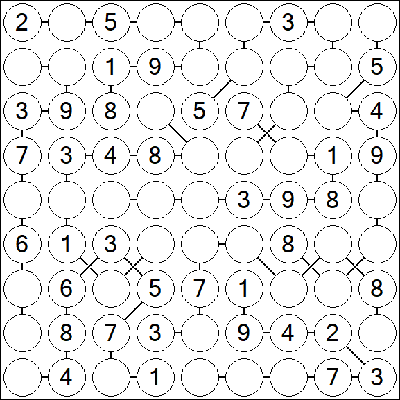 Chain Sudoku - Medium