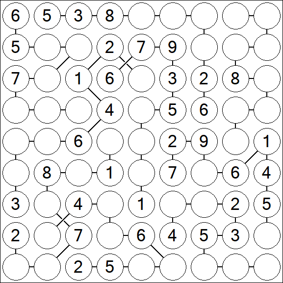 Chain Sudoku - Medium
