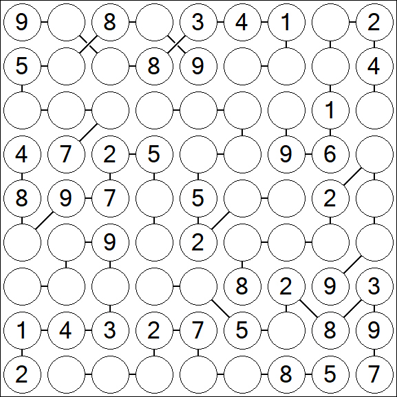 Chain Sudoku - Medium