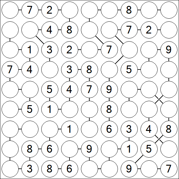 Chain Sudoku - Medium