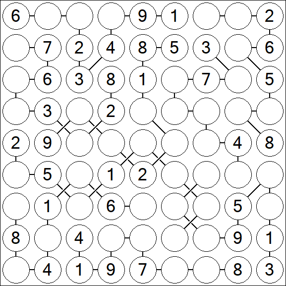 Chain Sudoku - Medio