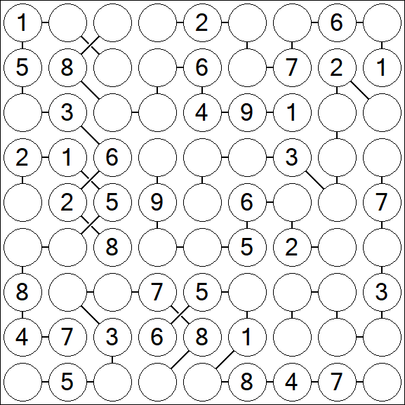 Chain Sudoku - Medium