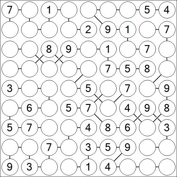 Chain Sudoku - Medium