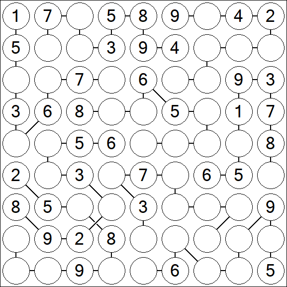 Chain Sudoku - Medium