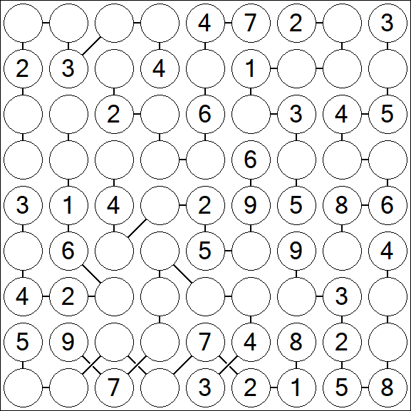 Chain Sudoku - Medium