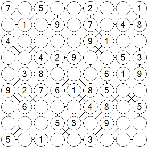 Chain Sudoku - Medium