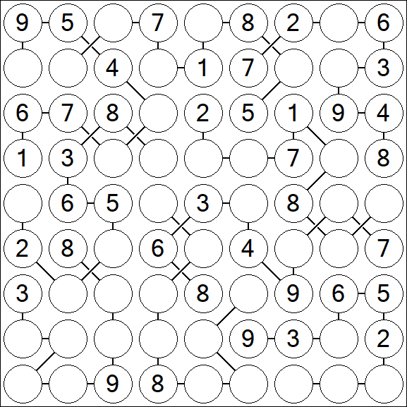 Chain Sudoku - Medium