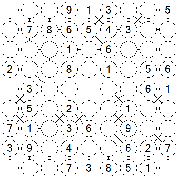Chain Sudoku - Medium