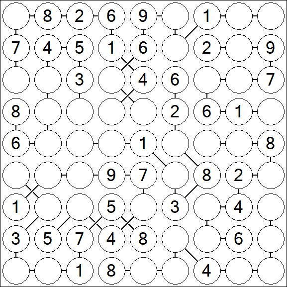 Chain Sudoku - Medium