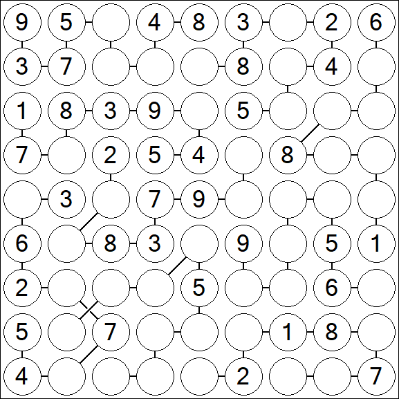 Chain Sudoku - Medium