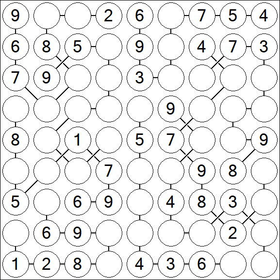 Chain Sudoku - Medium