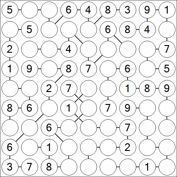 Chain Sudoku - Medium