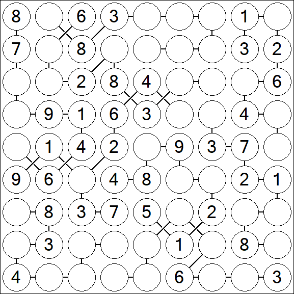 Chain Sudoku - Medio