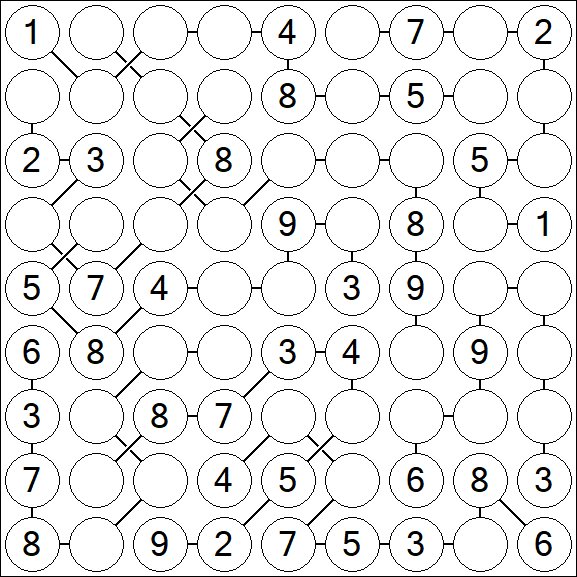 Chain Sudoku - Medium