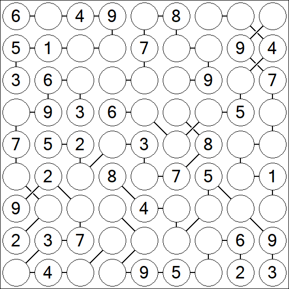 Chain Sudoku - Medium