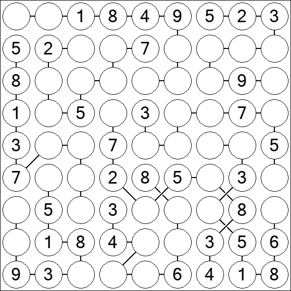 Chain Sudoku - Medium