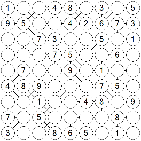 Chain Sudoku - Medium