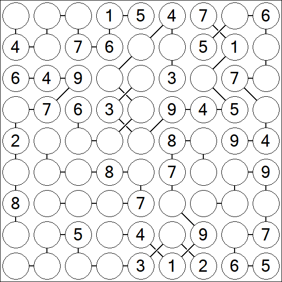 Chain Sudoku - Medium