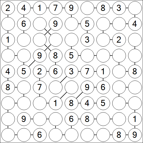 Chain Sudoku - Medium