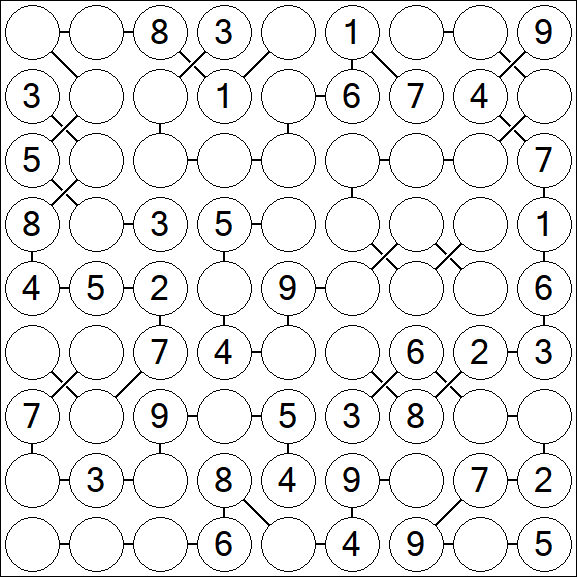 Chain Sudoku - Medium