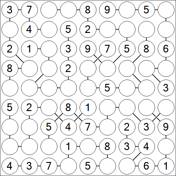 Chain Sudoku - Medium