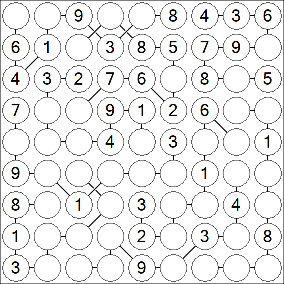 Chain Sudoku - Medium