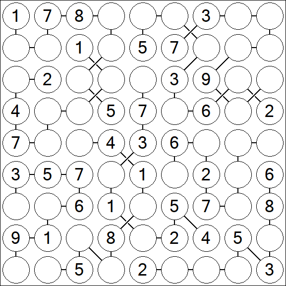 Chain Sudoku - Medium