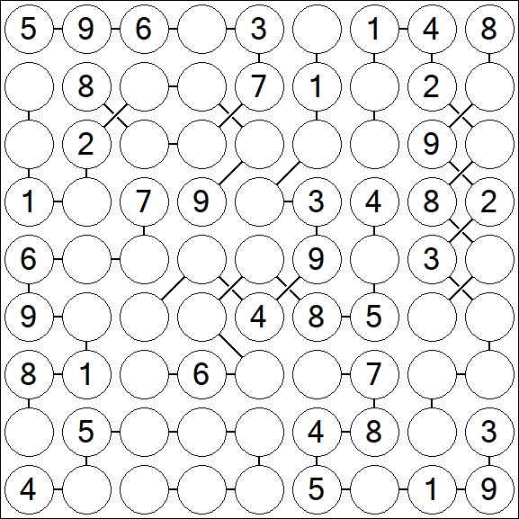 Chain Sudoku - Medium