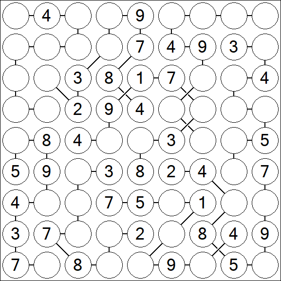 Chain Sudoku - Medium