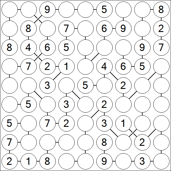 Chain Sudoku - Medium