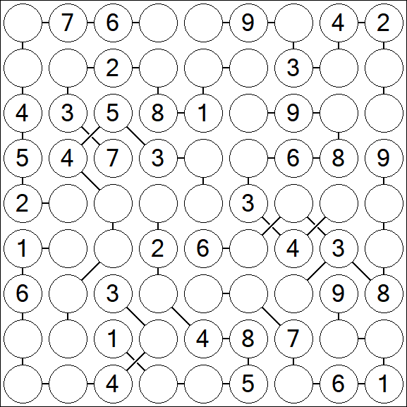 Chain Sudoku - Medium