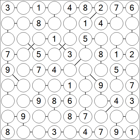 Chain Sudoku - Medium