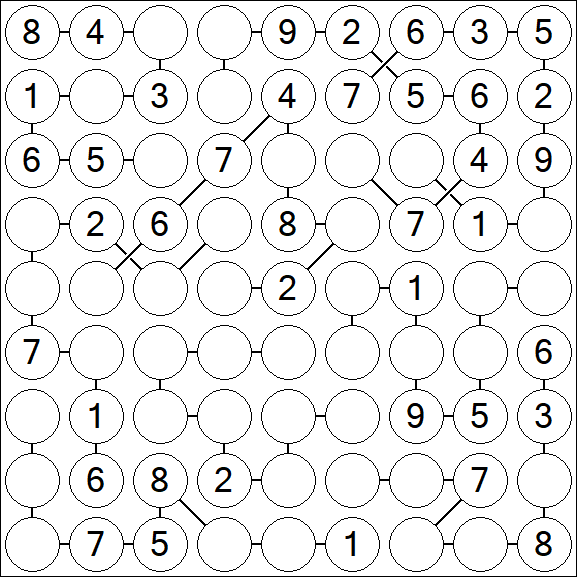 Chain Sudoku - Medium