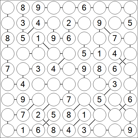 Chain Sudoku - Medium