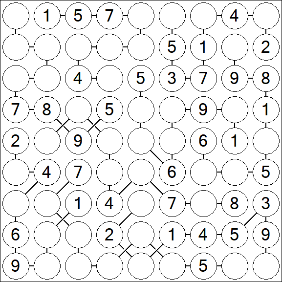 Chain Sudoku - Medium