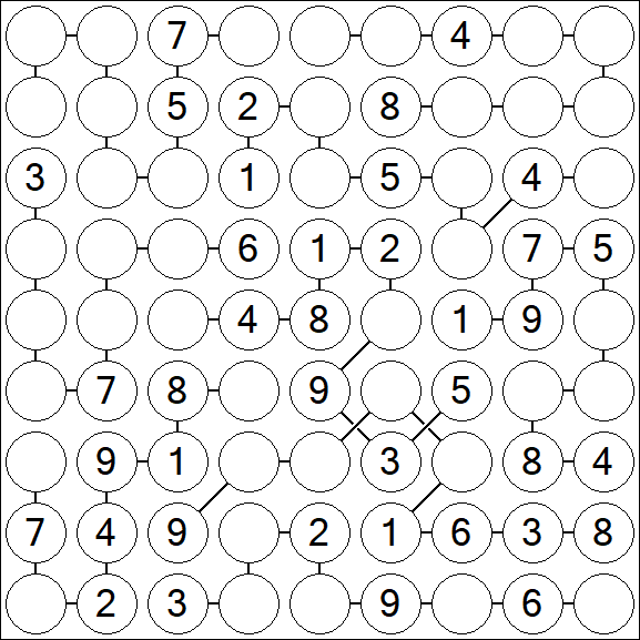 Chain Sudoku - Medium