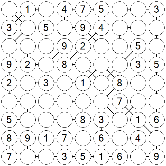 Chain Sudoku - Medium