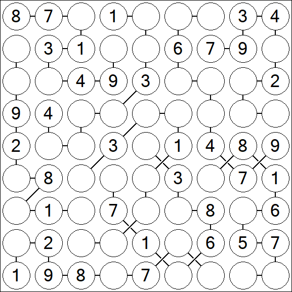 Chain Sudoku - Médio