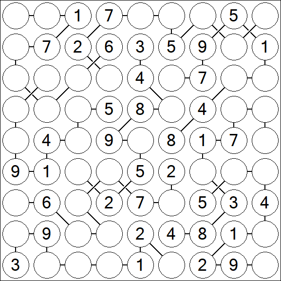 Chain Sudoku - Moyen