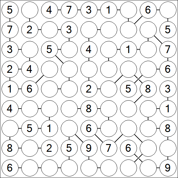 Chain Sudoku - Medium