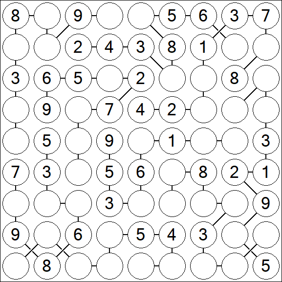 Chain Sudoku - Medium