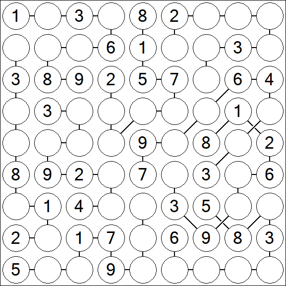Chain Sudoku - Medium
