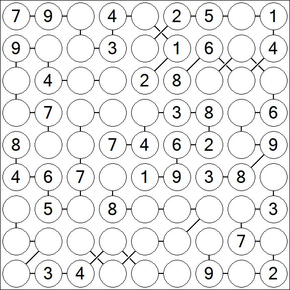Chain Sudoku - Medium