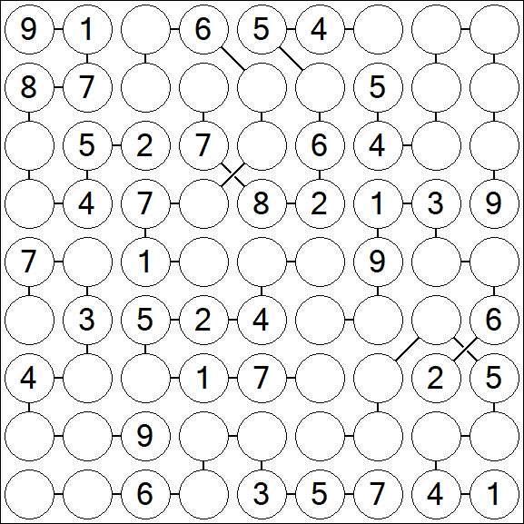 Chain Sudoku - Medium