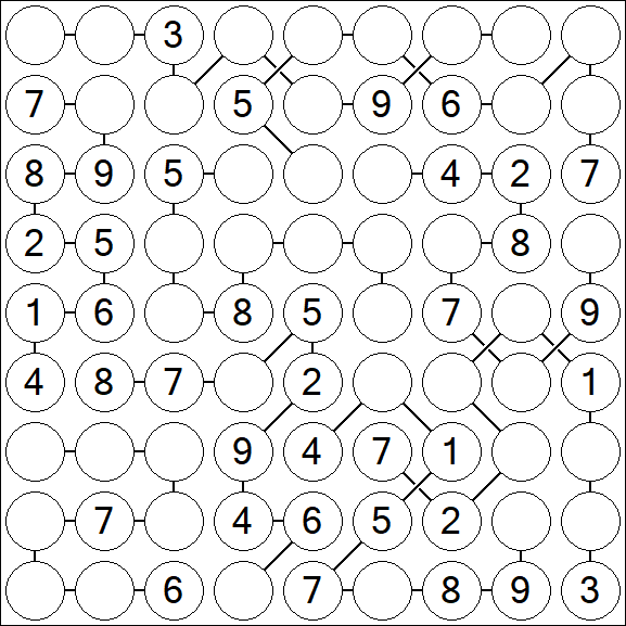 Chain Sudoku - Medium