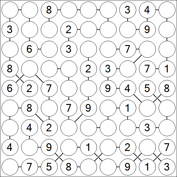 Chain Sudoku - Medium