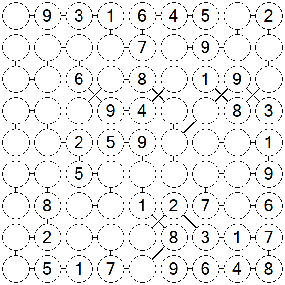 Chain Sudoku - Medium