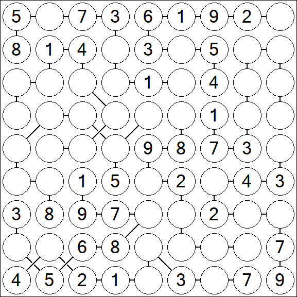 Chain Sudoku - Medium
